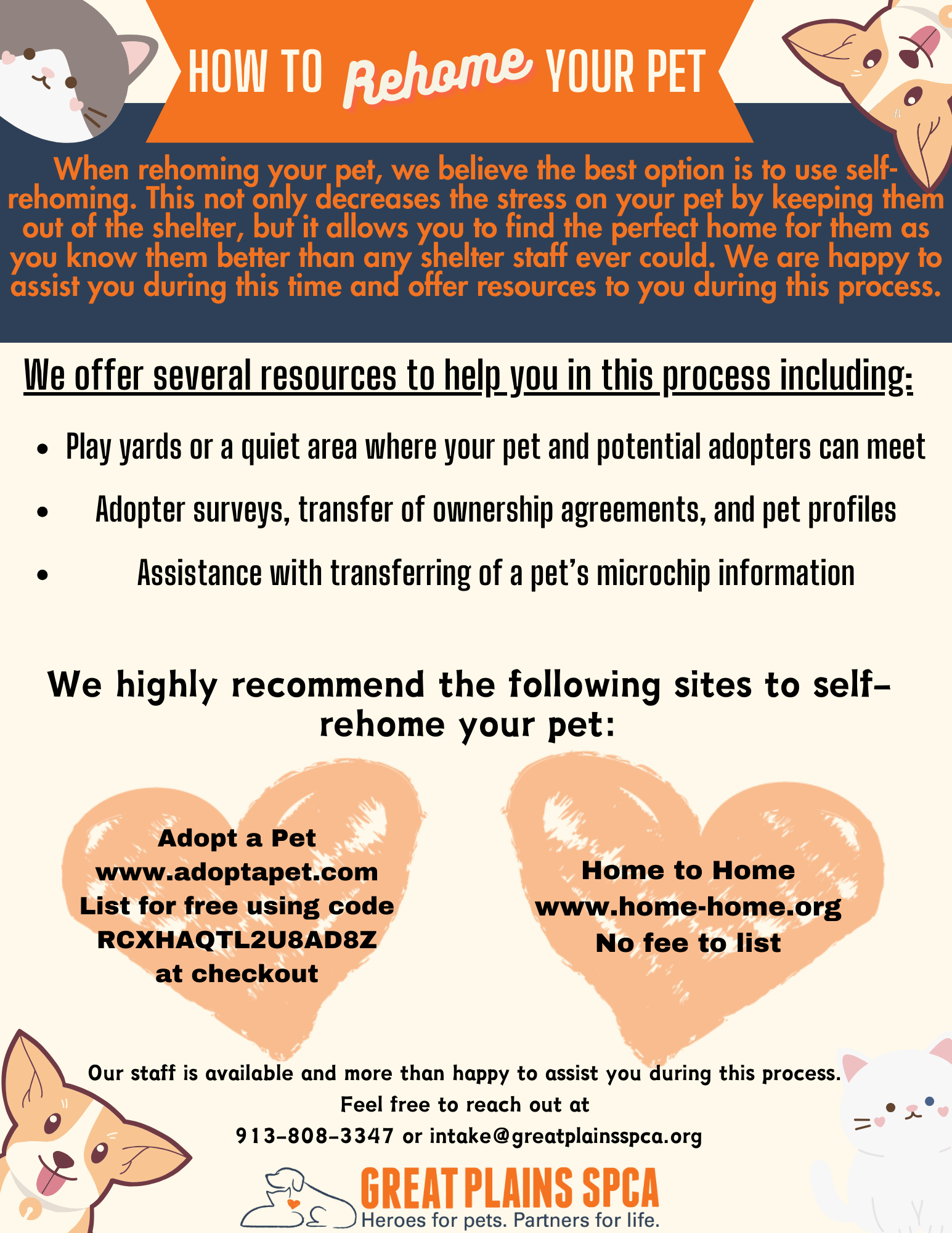 How to Rehome Your Pet Flyer